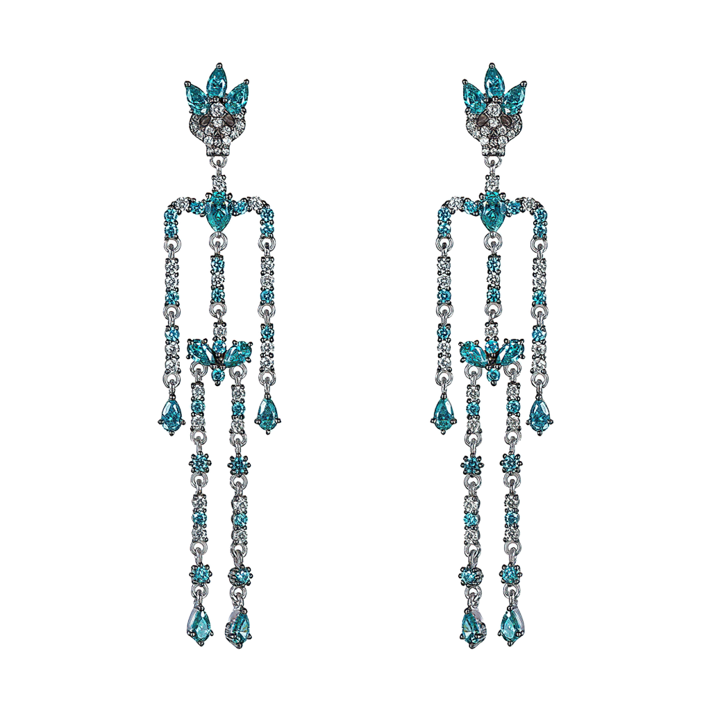 Серьги Dancing Skeleton